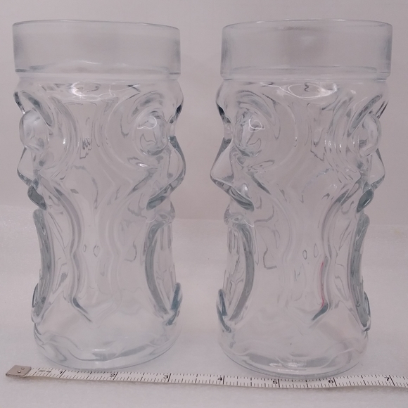 Set of 2 Anchor Hocking Drinking GLASSES Screaming Tiki 16 oz - Picture 3 of 12